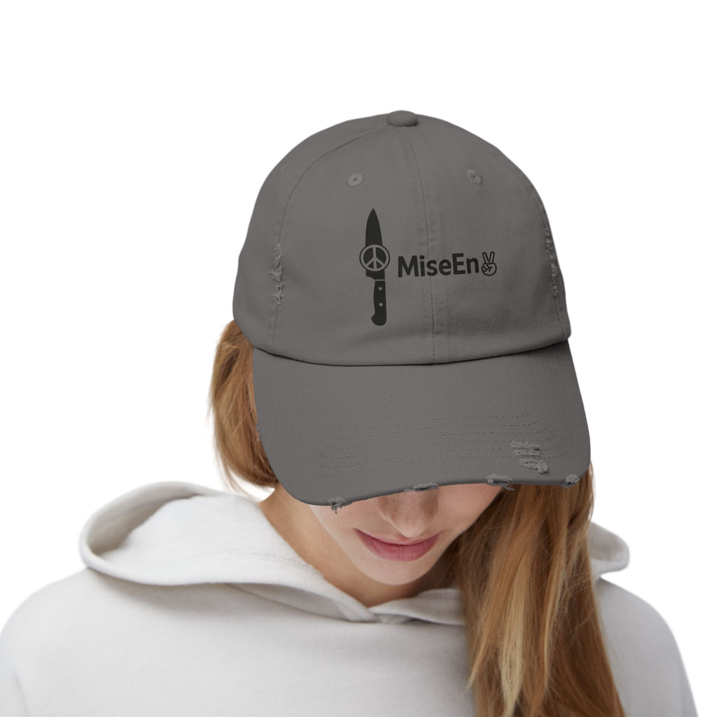 Distressed MisEn✌️Cap - Mental Health Chef Server Funny Every Day Gift