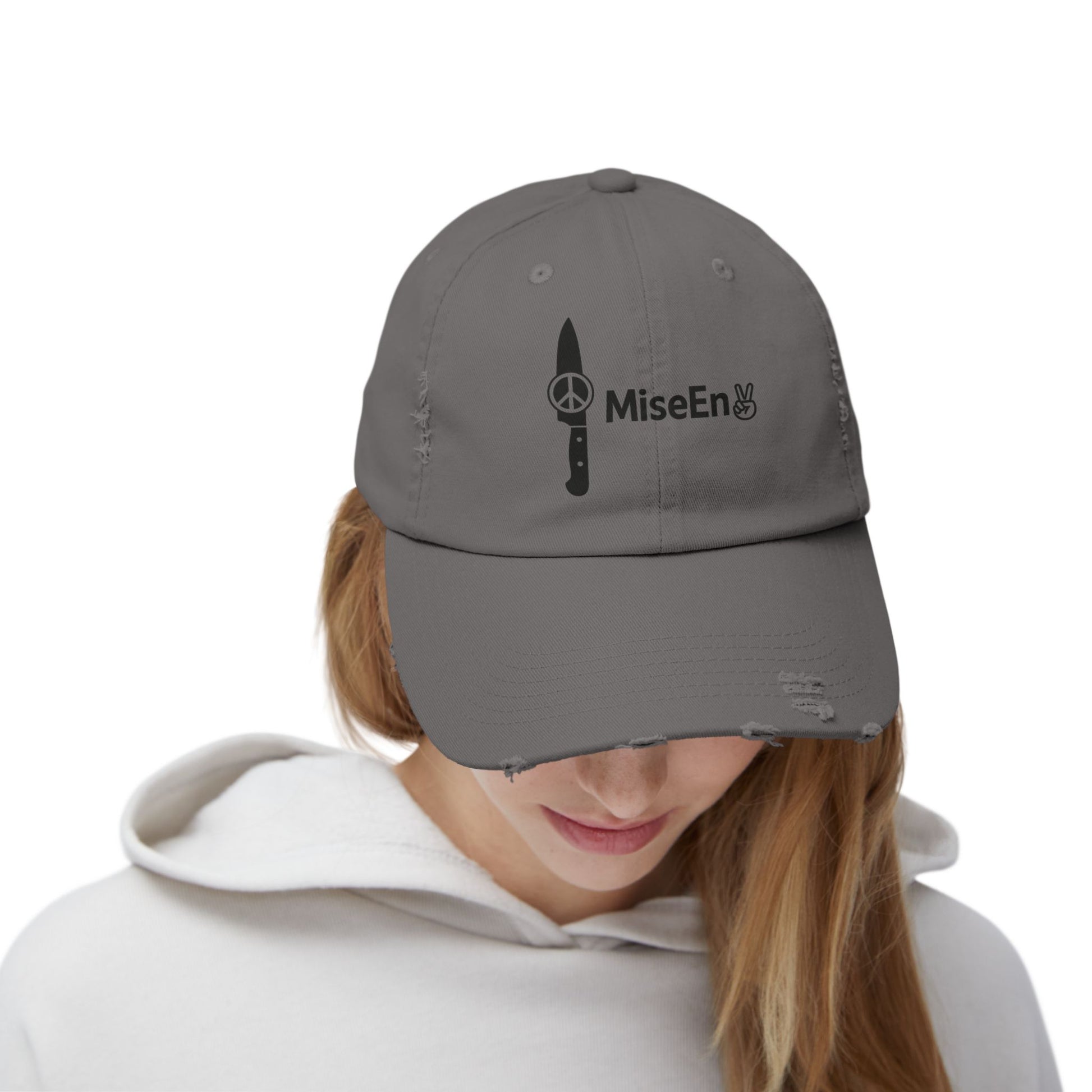 Distressed MisEn✌️Cap - Mental Health Chef Server Funny Every Day Gift